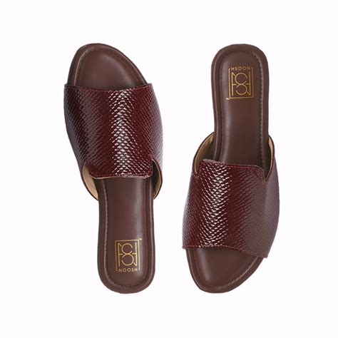 Vegan Patent Skin Peep Toe Slides – NOOSH