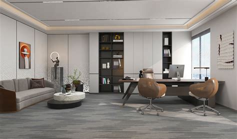 现代简约65m2现代-办公室装修效果图-装修设计方案-酷家乐3D云设计