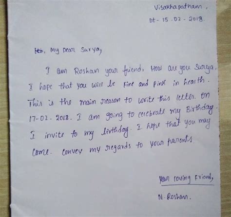 write an email to your friend inviting her for the birthday party ...