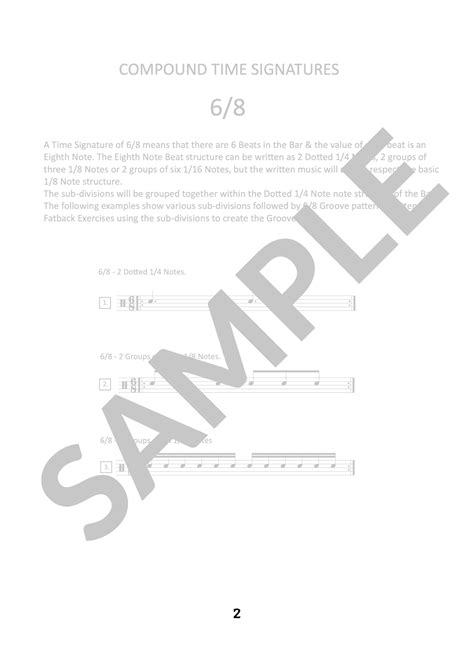 Image result for Compound Time Signature Examples