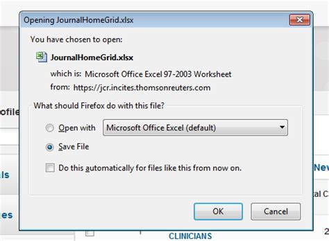 InCites Journal Citation Reports: Journal metrics 를 엑셀 (Excel) 로 다운 받는 방법