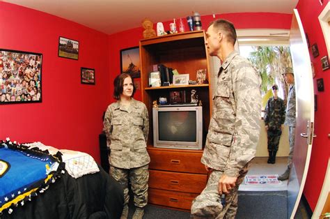 Commander inspects dorm rooms > Travis Air Force Base > Display