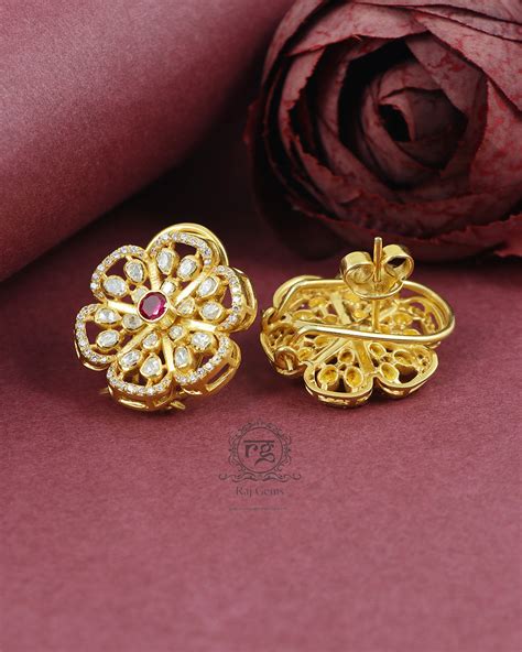 Pure Silver Designer Earrings – Raj Gems