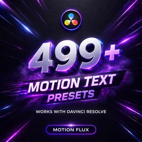 500+ Davinci Resolve Text Presets • Motion Titles • Dynamic Text ...