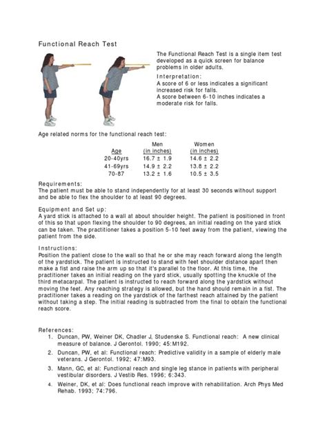 Image result for Functional Reach Test Explained