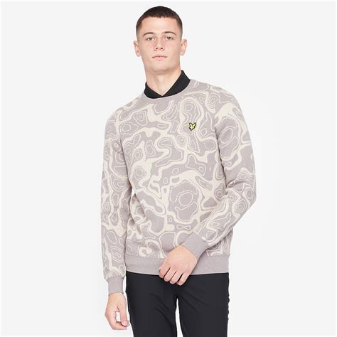 Lyle & Scott Contour Pullover - Warm Dust/Blush Grey - Mens Clothing ...