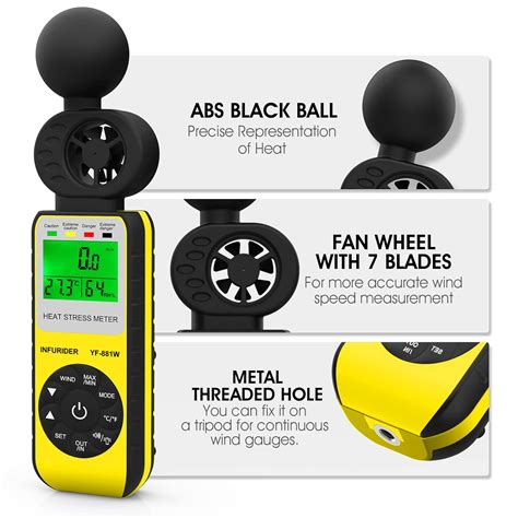 INFURIDER Digital Wind Speed Meter Anemometer,Handheld Heat India | Ubuy