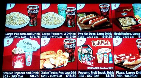 Calorie Labeling at an AMC Theater in Fairfax County, VA. | Restaurant ...