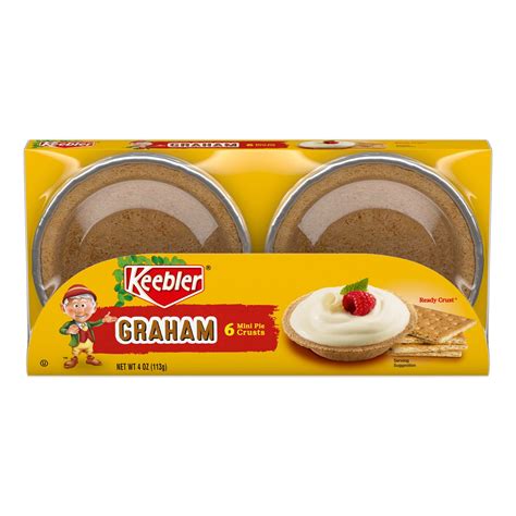 Keebler Ready Crust Mini Graham Cracker Pie Crusts, Premade Pie Crusts ...