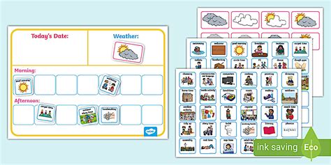 Editable EYFS Daily Visual Timetable Display Poster - Twinkl