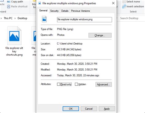 Image result for Windows File Explorer Properties