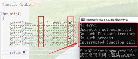 Strerror Example 的图像结果