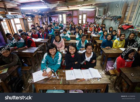 Hakha Myanmar June 19 2015 Students Stock Photo 422308090 | Shutterstock