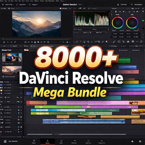 8000+ Davinci Resolve Transitions Luts FX Presets Bundle | Color ...