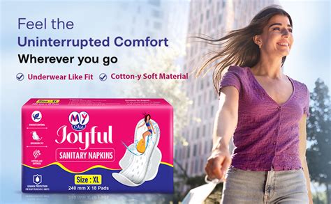 Buy MyAid Joyful Sanitary Napkins for Women | Cotton Soft, Super ...