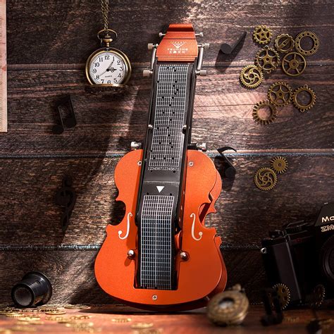Assemble Metal Violin Puzzle Musical Model for Age 14+ Girl Boys Educa