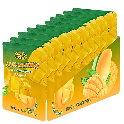Buy A Peel Gummy Candy Mango Flavour (10 x 170g) | The Kandy King