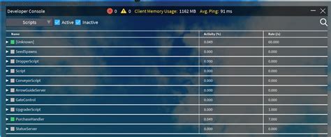 Image result for Roblox Developer Console Scripts