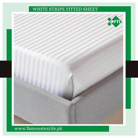 White Stripe Hotel Quality Fitted Sheets | Bed Sheets and pillowcases ...