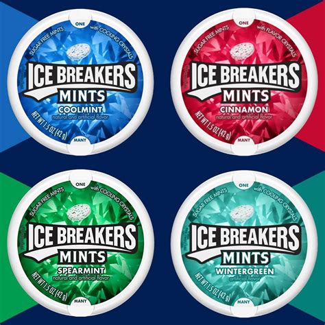 Icebreaker Sugar Free, Spearmint Mints, 1.5 oz