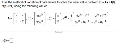 Image result for Varation of Parameters Method