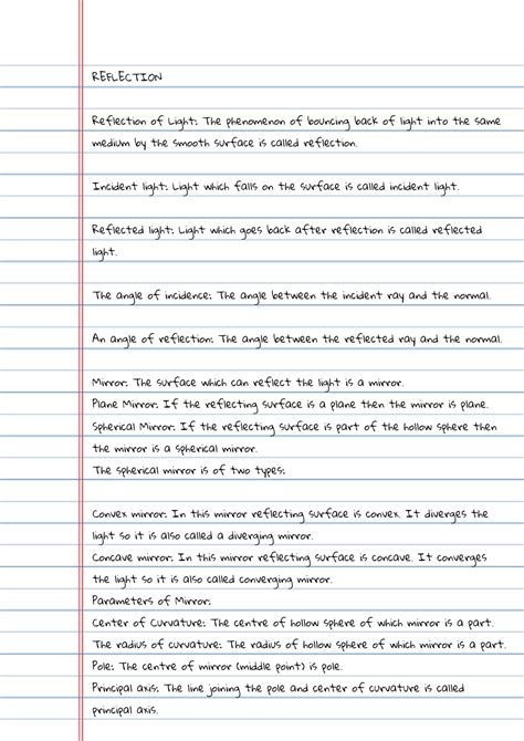 Image result for Science Class 10 Light Notes