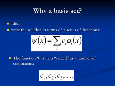 Image result for Basis Set Types and Examples
