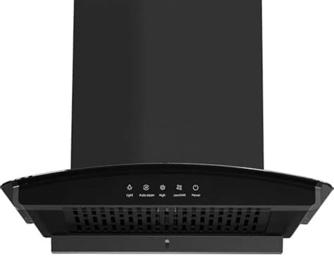Hafele Curve Bolt 60 Auto Clean Wall Mounted Chimney (Black 1400 CMH ...