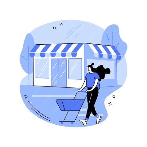Premium Vector | Isolated store abstract concept vector illustration