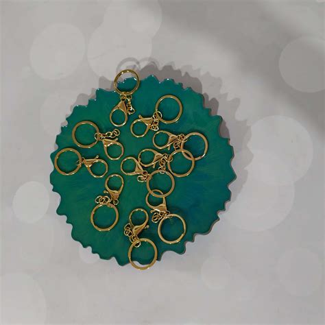 KEYCHAIN RINGS LOBSTER Epoxy Resin Alphabet Keychain Black – Resin Artology