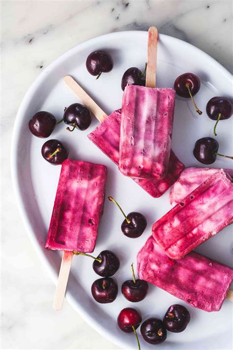 Cherry Yogurt Popsicles | Recipe | Yogurt popsicles, Popsicle recipes ...