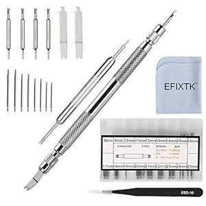 Buy EFIXTK Spring Bar Tool Set with Extra 6 Tips Pins for Watch Wrist ...
