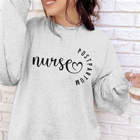Postpartum Nurse Sweatshirt Post Partum Nurse Sweat Shirt Gift for ...
