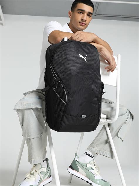 Buy Puma Unisex Micro Geometric Textured Plus Pro Medium Sized Backpack ...