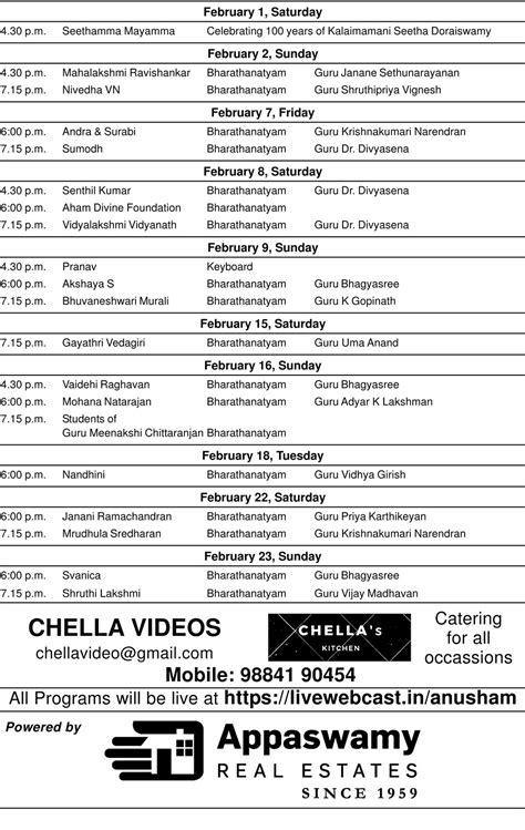 Anusham Arts Academy - Live Webcast