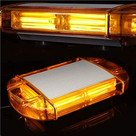 126 LED Strobe Light Bar 108W COB Amber Warning Beacon Light with ...