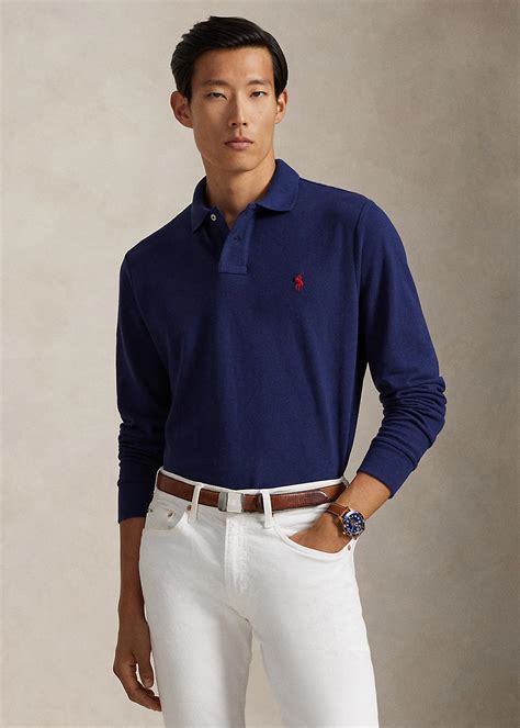 Custom Slim Fit Mesh Polo Shirt for Men | Ralph Lauren® IN