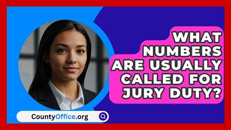 What Numbers Are Usually Called For Jury Duty? - CountyOffice.org - YouTube