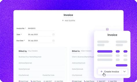 Free Invoice Generator - Online Invoice Bill Maker