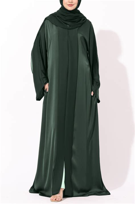 Luxury Pleated Abaya Emerald Green