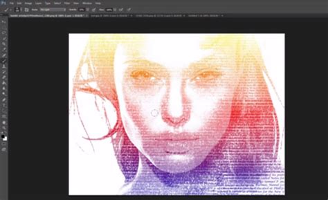 Typography Portrait Tutorial Photoshop 的图像结果