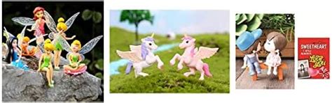 Chocozone 6Pcs/Set Miniature Fairy Princess Garden Decor Home ...