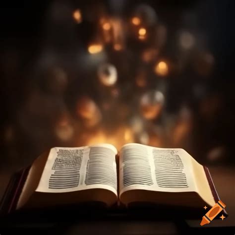 Creative 4k image of the bible on Craiyon