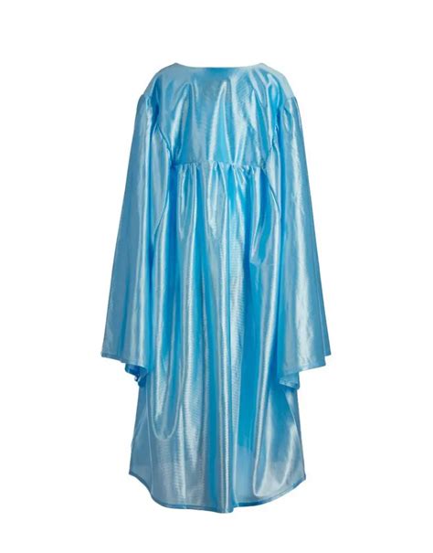 Blue Graduation Gown – Adult Satin | CostumeWala