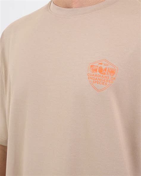 DCYPHR DISCOVERY Men's Rhinoceros Graphic Tee-Dune Earth - Sportsstation