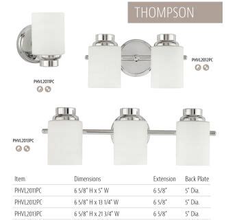 Park Harbor PHVL2013PC Polished Chrome Thompson 22" Wide 3 Light ...