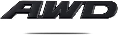 AutoBizarre 3D Raised Black AWD Metal Monogram Emblem Badge Sticker for ...