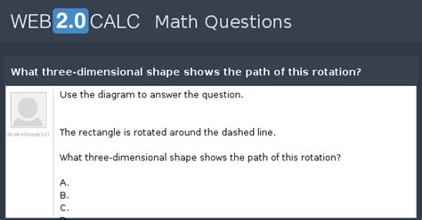 View question - What three-dimensional shape shows the path of this ...