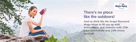 Mogu Mogu Grape Juice with 25% NATA De Coco | Energy Booster Drink ...