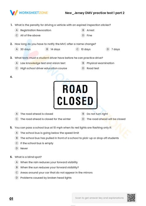 Ace Your NJ DMV Test: Printable Practice Tests! - Printables for Everyone
